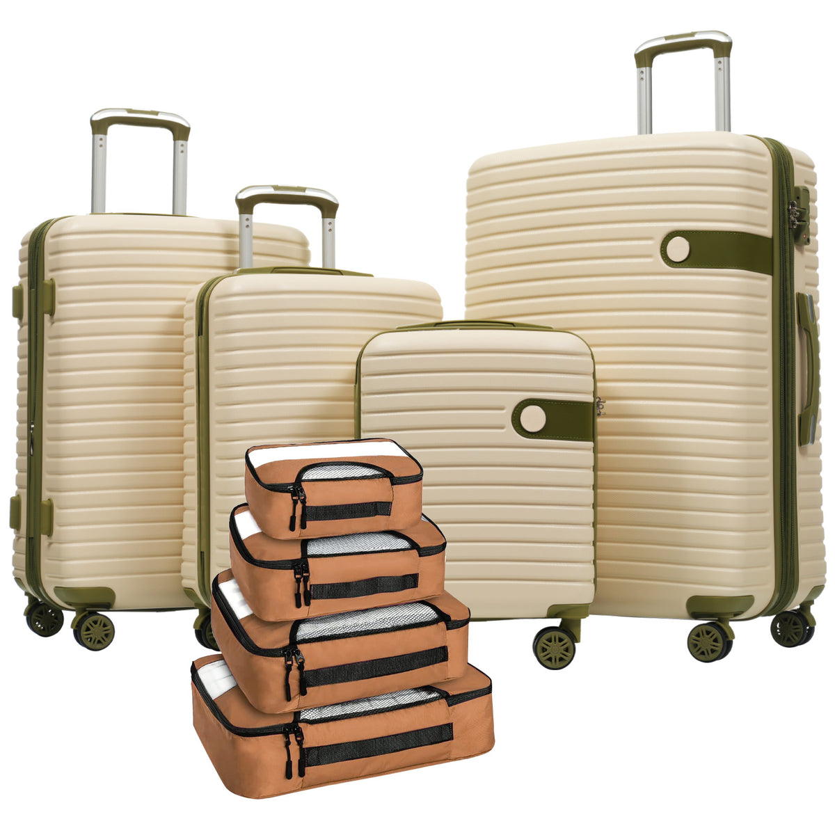 4-Piece Luggage Set Hard Shell Spinner Suitcase with TSA Lock  East Palestine Ohio USA